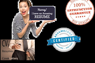 create and design a Resume, Cover Letter