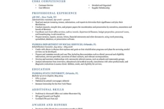 write a professional resume