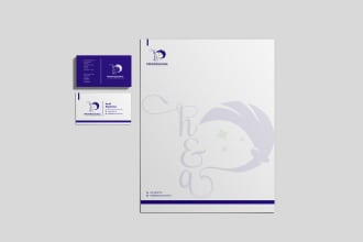 design elegant letterhead and business card
