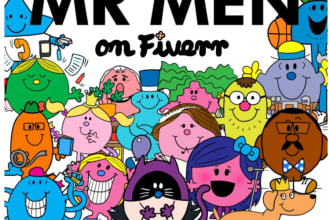 draw you a personalized mr men character