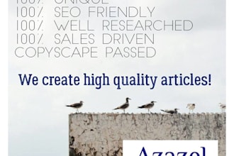 create high quality SEO articles