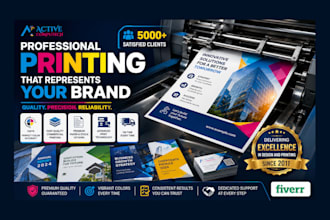 design and print flyers with worldwide delivery
