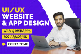 create mobile app UI UX, web UI UX design in figma
