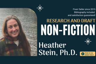 research and draft  polished nonfiction