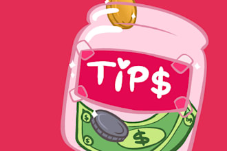 graciously accept a tip for my hard work