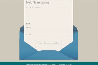design a static website with interaction