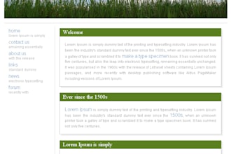 developed php webpage and create cms