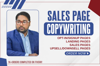 be your direct response sales page copywriter
