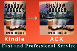 convert kindle to audiobook cover for acx in 24hrs
