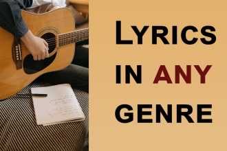 write lyrics for your song
