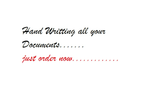 do attractive hand writing of your documents