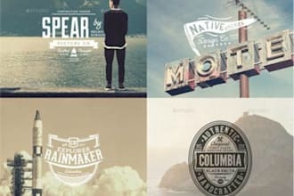 design a cool vintage, retro logo