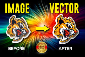 convert image to vector, logo or image within 24 hours
