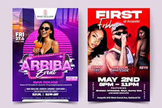 design poster, movie poster, flyer, ticket, banner for event