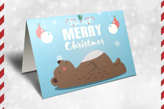 design 4 awesome printable christmas cards for you