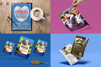 create stunning flyer or postcard in any style
