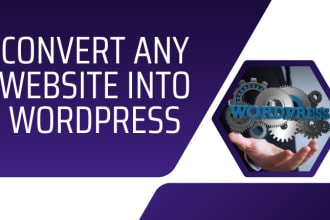clone HTML, joomla, and drupal websites into wordpress