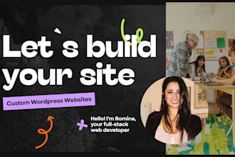 design and develop a wordpress site