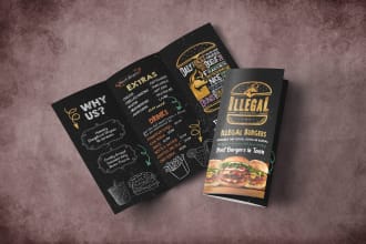 design modern restaurant menu, food menu, bar menu