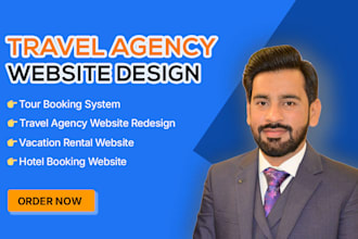 design travel agency website, tour booking website on wordpress