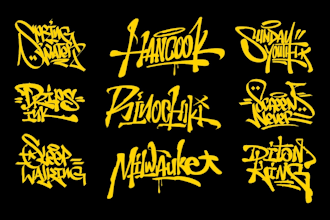make shirt design handstyle graffiti tags