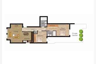 redraw floorplan for realestate agent