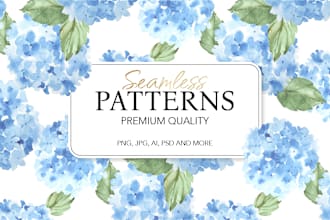 design unique watercolor seamless pattern for printing