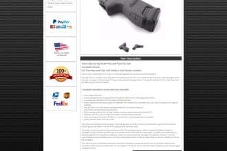design ebay template using HTML css