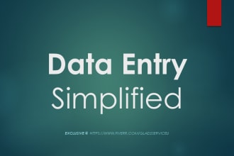 do data entry, data collection, product upload, excel csv jobs