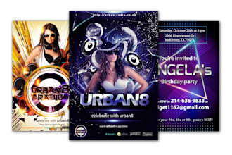 design flyer, poster, brochure, invitation and offers