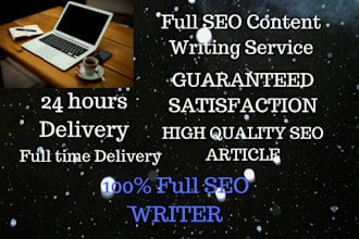 write seo,effective and original article for your website