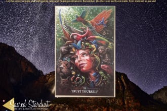 record a personalised oracle card meditation video or audio
