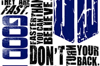 put together a piece of typography