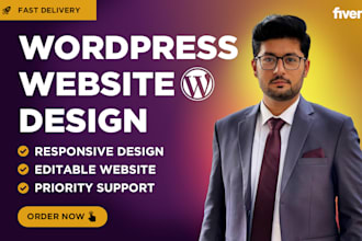 develop modern wordpress website design or redesign wordpress site