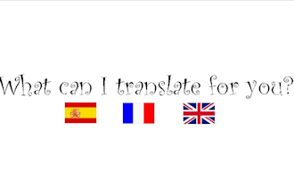 translate to french and spanish