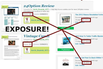 get you min 150 reads of your webpage, blog post, article, document in 5 days great exposure