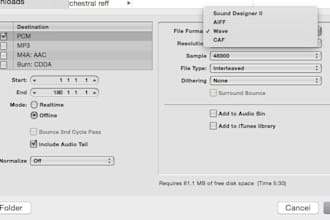 convert your audio files