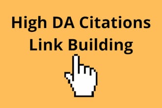 30 high da citations link building