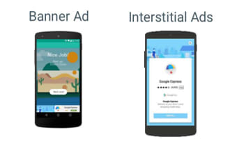 do admob banner, interstitial integration in games unity