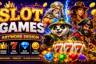 create amazing slots game graphics