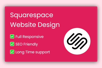 modern squarespace website design or redesign squarespace