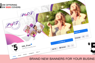 design a facebook cover with a free banner