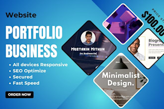 create personal portfolio website and business website
