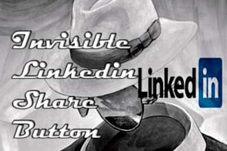 give you invisible LinkedIn Button Script