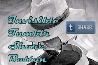 give you invisible Tumblr Share Button Script