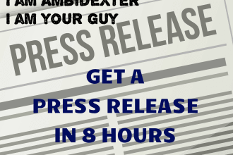 write your press release in 8 hours