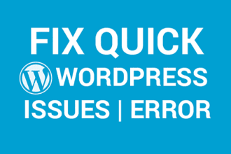 fix wordpress issues, errors or problems