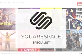 design or redesign a squarespace website