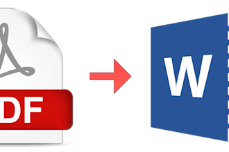convert PDF to word by typing 10 page document