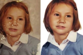 restore, repair, fix damaged or old photo